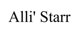 ALLI' STARR trademark