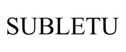 SUBLETU trademark