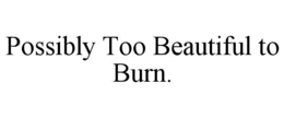 POSSIBLY TOO BEAUTIFUL TO BURN. trademark