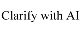 CLARIFY WITH AI trademark