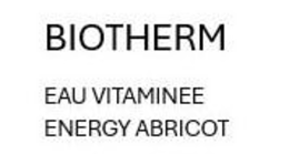 BIOTHERM EAU VITAMINEE ENERGIE ABRICOT trademark