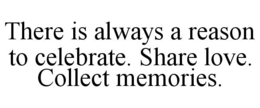 THERE IS ALWAYS A REASON TO CELEBRATE. SHARE LOVE. COLLECT MEMORIES. trademark