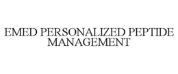 EMED PERSONALIZED PEPTIDE MANAGEMENT trademark