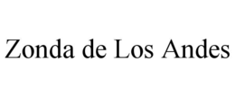 ZONDA DE LOS ANDES trademark