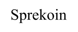SPREKOIN trademark