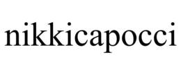 NIKKICAPOCCI trademark