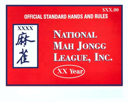 $XX.00 OFFICIAL STANDARD HANDS AND RULES XXXX NATIONAL MAH JONGG LEAGUE, INC. XX YEAR trademark