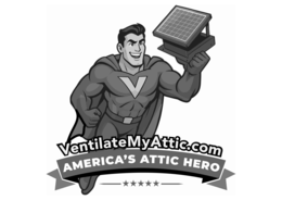 VENTILATEMYATTIC.COM AMERICA'S ATTIC HERO trademark