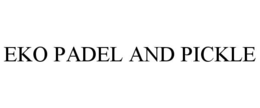 EKO PADEL AND PICKLE trademark