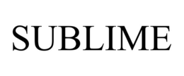 SUBLIME trademark