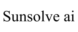 SUNSOLVE AI trademark