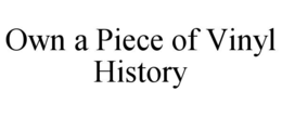 OWN A PIECE OF VINYL HISTORY trademark