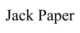 JACK PAPER trademark