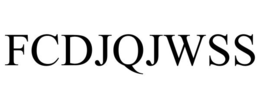 FCDJQJWSS trademark