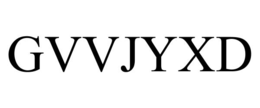 GVVJYXD trademark