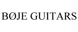 BØJE GUITARS trademark