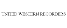 UNITED WESTERN RECORDERS trademark