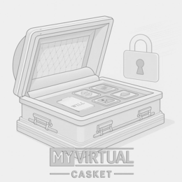 MY VIRTUAL CASKET WILL trademark