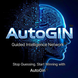 AUTOGIN, GUIDED INTELLIGENCE NETWORK, STOP GUESSING. START WINNING WITH AUTOGIN. trademark