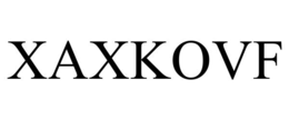 XAXKOVF trademark