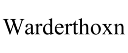 WARDERTHOXN trademark