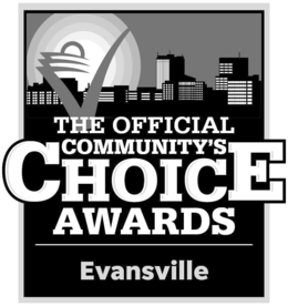 THE OFFICIAL COMMUNITY'S CHOICE AWARDS EVANSVILLE trademark