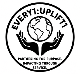 EVERY1:UPLIFT1 PARTNERING FOR PURPOSE. IMPACTING THROUGH SERVICE. trademark