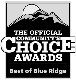 THE OFFICIAL COMMUNITY'S CHOICE AWARDS BEST OF BLUE RIDGE trademark