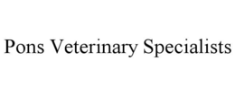 PONS VETERINARY SPECIALISTS trademark