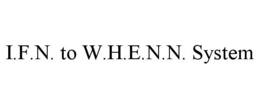 I.F.N. TO W.H.E.N.N. SYSTEM trademark