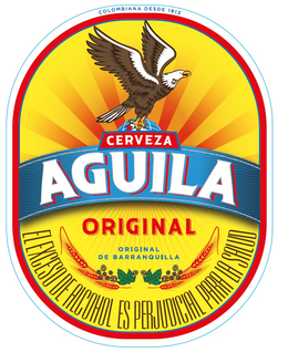 CERVEZA AGUILA ORIGINAL ORIGINAL DE BARRANQUILLA EL EXCESO DE ALCOHOL ES PERJUDICIAL PARA LA SALUD COLOMBIA DESDE 1913 trademark