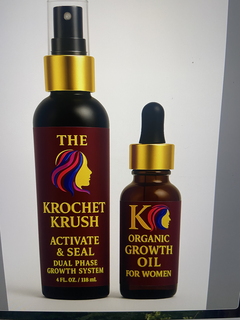 THE KROCHET KRUSH ACTIVATE & SEAL DUAL PHASE GROWTH SYSTEM ORGANIC GROWTH OIL FOR WOMEN trademark