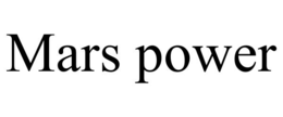 MARS POWER trademark