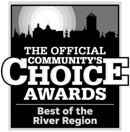 THE OFFICIAL COMMUNITY'S CHOICE AWARDS BEST OF THE RIVER REGION trademark