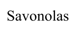 SAVONOLAS trademark