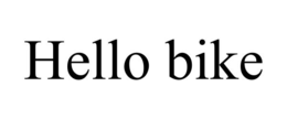 HELLO BIKE trademark