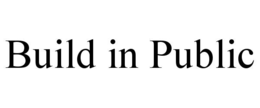 BUILD IN PUBLIC trademark