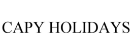 CAPY HOLIDAYS trademark
