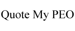 QUOTE MY PEO trademark
