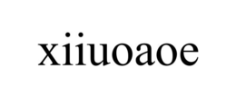 XIIUOAOE trademark