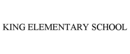 KING ELEMENTARY SCHOOL trademark