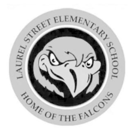 LAUREL STREET ELEMENTARY SCHOOL HOME OF THE FALCONS trademark
