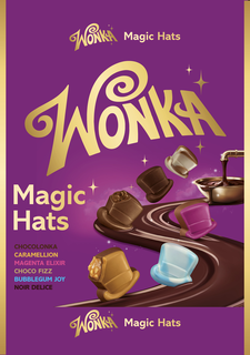 WONKA MAGIC HATS WONKA MAGIC HATS CHOCOLONKA CARAMELLION MAGENTA ELIXIR CHOCO FIZZ BUBBLEGUM JOY NOIR DELICE WONKA MAGIC HATS trademark