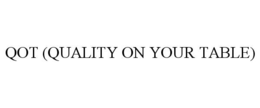 QOT (QUALITY ON YOUR TABLE) trademark