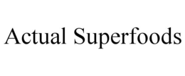 ACTUAL SUPERFOODS trademark