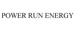 POWER RUN ENERGY trademark