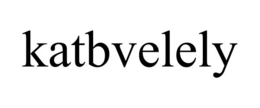 KATBVELELY trademark