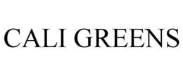 CALI GREENS trademark