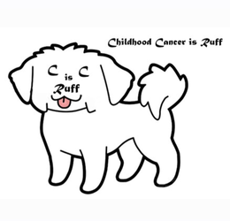 CHILDHOOD CANCER IS RUFF CC IS RUFF trademark