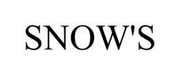 SNOW'S trademark